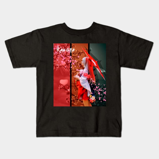 Kagura Fan Art Kids T-Shirt by UB design